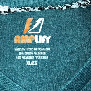 Green (AMPLIFY) V-Neck Tee